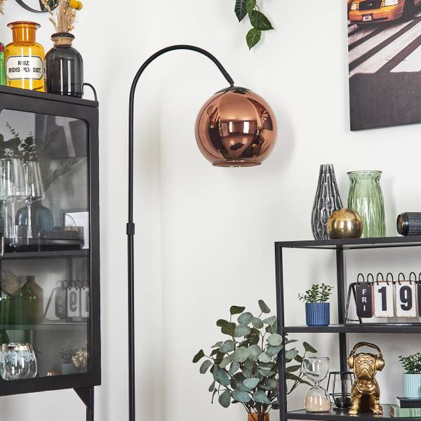 Stehlampe Cesaro Aluminium - Klarglas - 11 x 141 x 105 cm