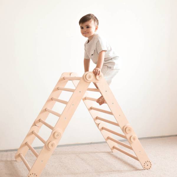 Flexi-Klettergerüst für Kinder Braun - Holzwerkstoff - 66 x 52 x 64 cm