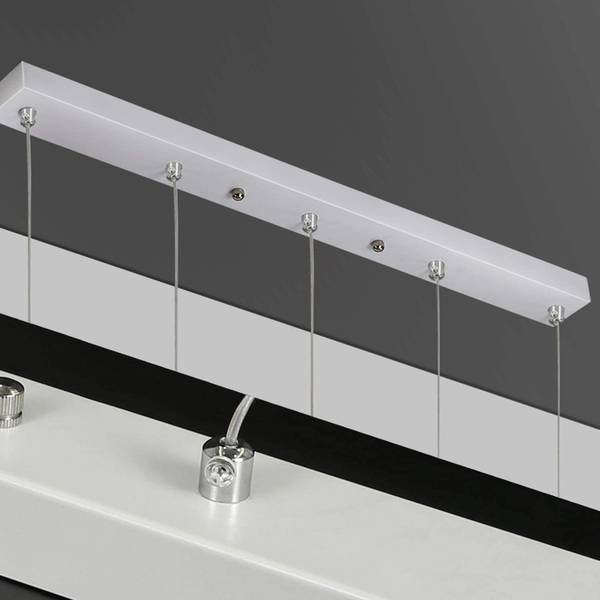 Pendelleuchte Brunhilde 5-flammig Braun - Holzwerkstoff - 6 x 6 x 60 cm
