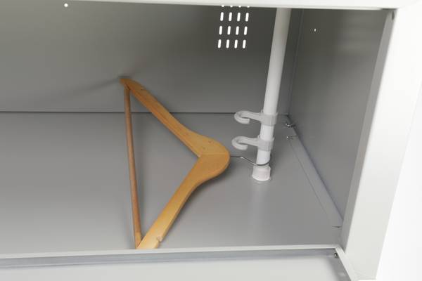 Spind PL1230GG Grau - Stahl - 30 x 183 x 50 cm