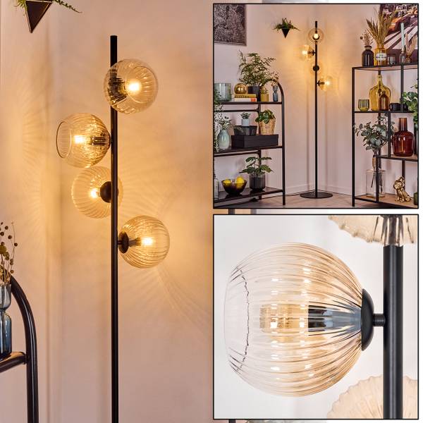 Stehlampe Cesaro Braun - Metall - 31 x 160 x 69 cm