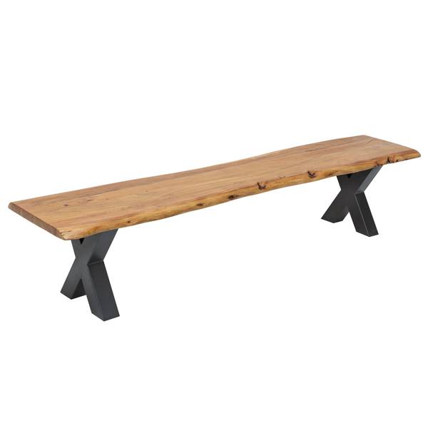 Sitzbank MAMMUT Braun - Akazie - Eisen - 160 x 45 x 40 cm