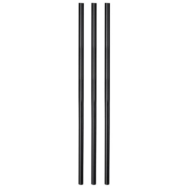 Strohhalme 50er Set 259657 Schwarz - Kunststoff - 1 x 1 x 22 cm