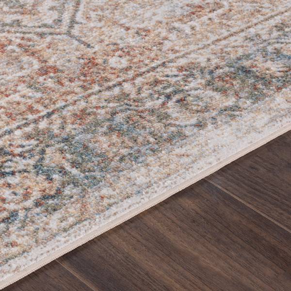 Waschbarer Teppich MARLENHEIM Rund Orange - Polyester - 200 x 1 x 200 cm