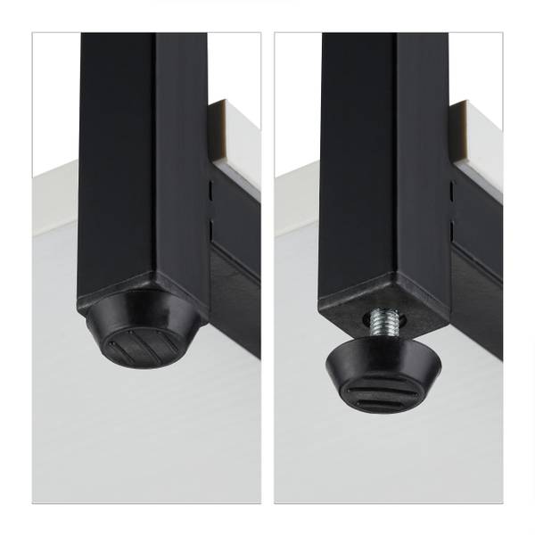 Pflanzenregal mit 6 Ablagen Schwarz - Weiß