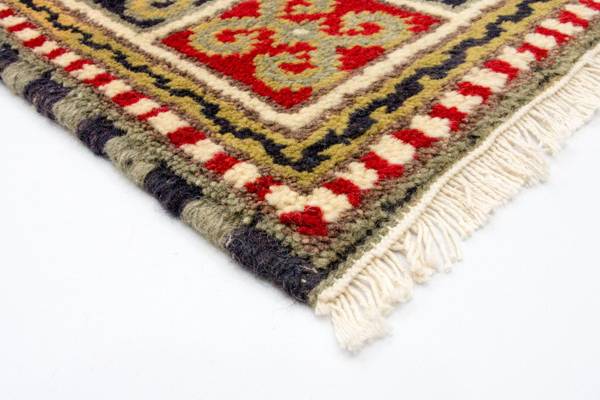 Orientteppich Oriental Grün - Wolle - 96 x 1 x 152 cm