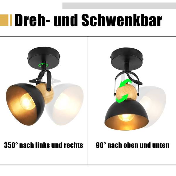 spot plafond LED Jhrm3 Noir