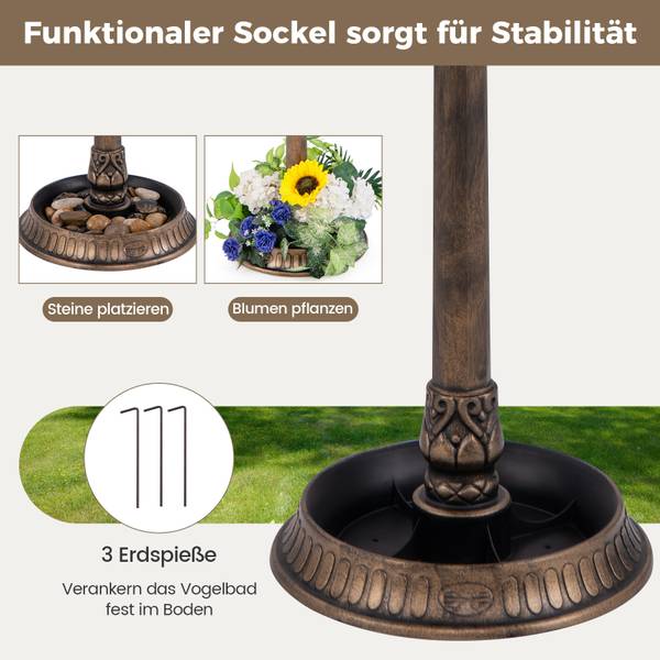 Vogeltränke BL32227 Braun - Kunststoff - 51 x 107 x 51 cm