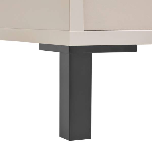 Kommode ARRAN Beige - Schwarz - Holzwerkstoff - 106 x 90 x 40 cm