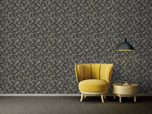 Vliestapete 394302-GU Schwarz - Fleece - 53 x 1005 x 1 cm