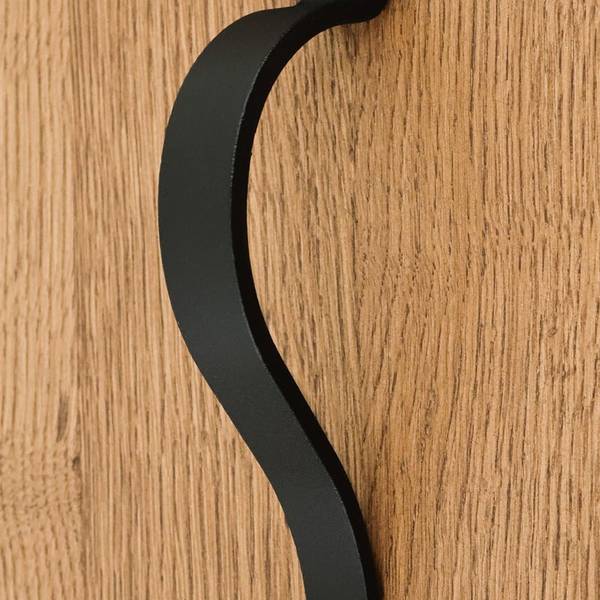 Schiebetürgriff KLAUS Schwarz - Metall - 5 x 24 x 6 cm