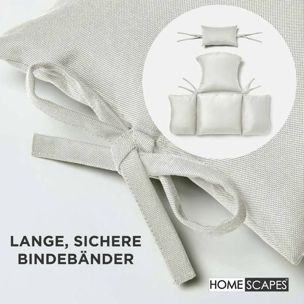 Hängesessel Kissen SF2324 Grau - Polyester - 110 x 15 x 112 cm