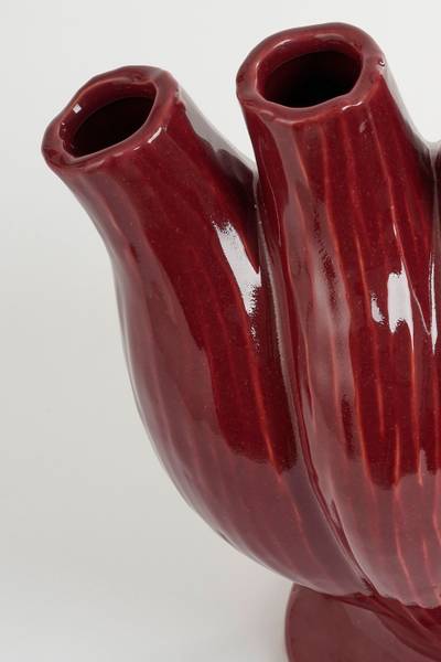 Vaas Serra violet - keramiek - 16 x 30 x 33 cm