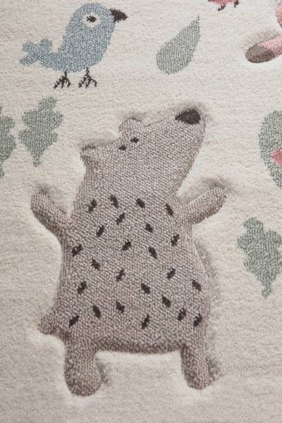 Kinderteppich Forest Weiß - 160 x 225 cm