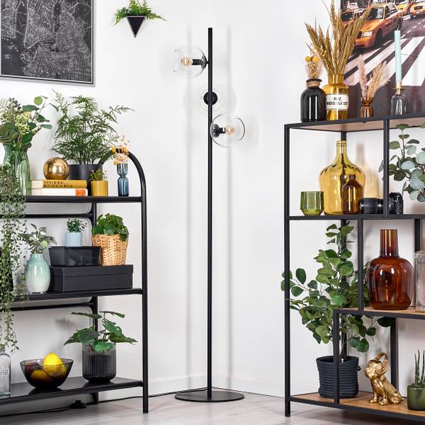 Stehlampe Cesaro Aluminium - Klarglas - 36 x 160 x 95 cm