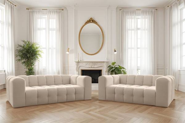 Sofaset SOLVIE 3-4 Beige