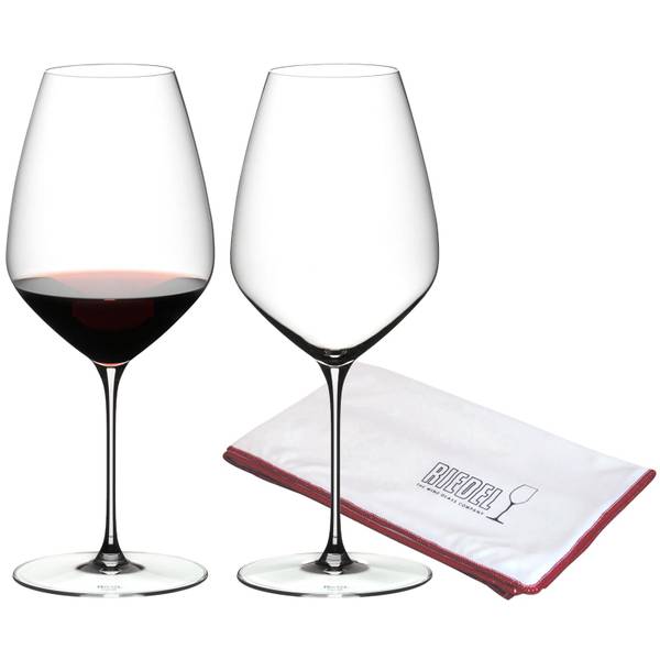 Syrah Shiraz Veloce 2er Set + Poliertuch Kristallglas - 11 x 25 x 11 cm
