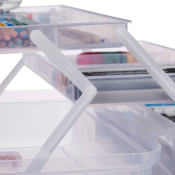 10 x Transparente Plastikbox orange kaufen
