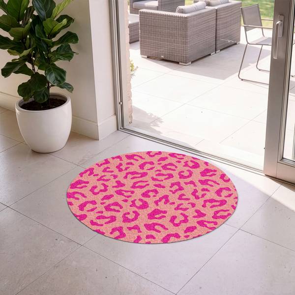 SCHMUTZFANGMATTE Leopard 90 x 90 cm