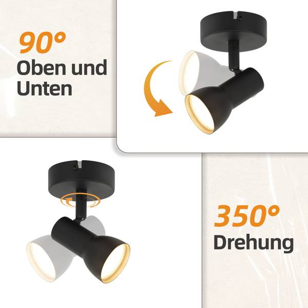Deckenstrahler Mory Schwarz