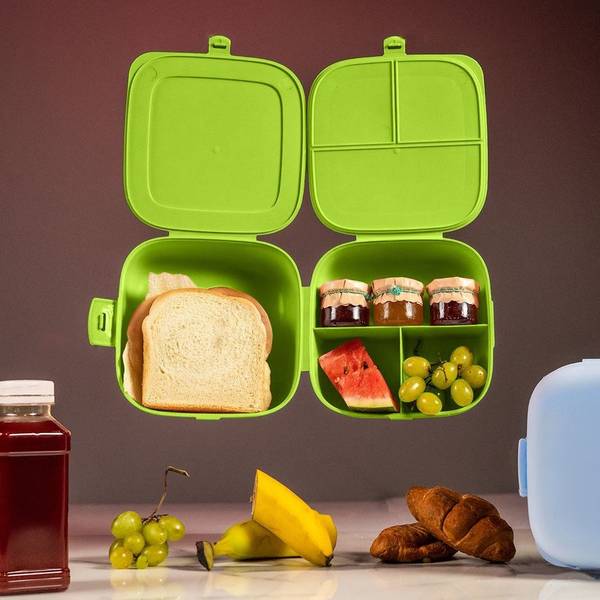 Lunchbox mit 2 Behältern Grün