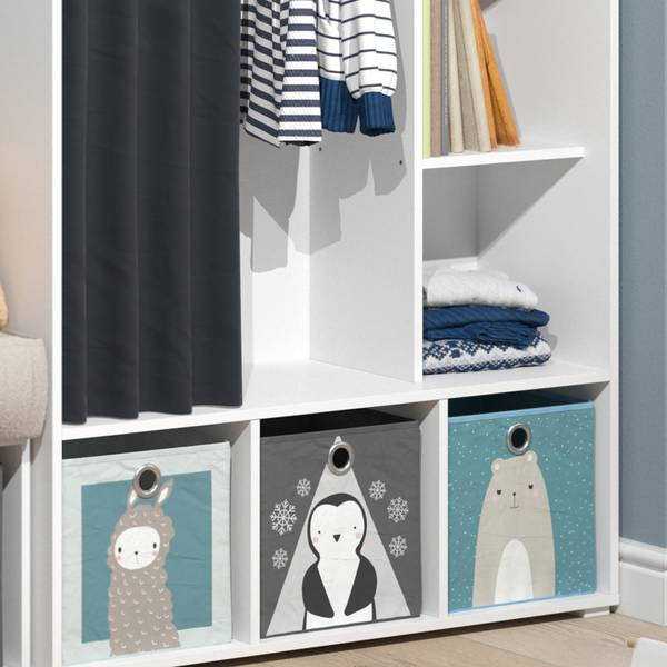 Kinderkleiderschrank Luigi 40646 Reinweiß