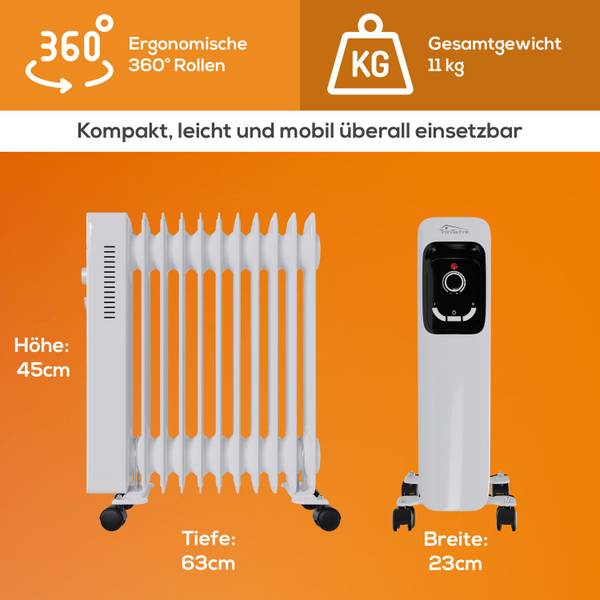 Ölradiator TT-OR 211 Weiß