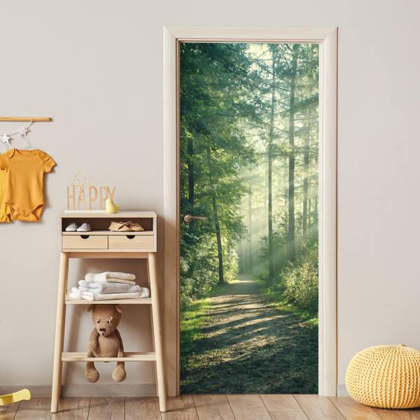 FOTOTAPETE TÜR Wald 95 x 215 cm