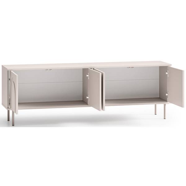 TV-Lowboard Orvella Grau - Holzwerkstoff - 160 x 53 x 34 cm