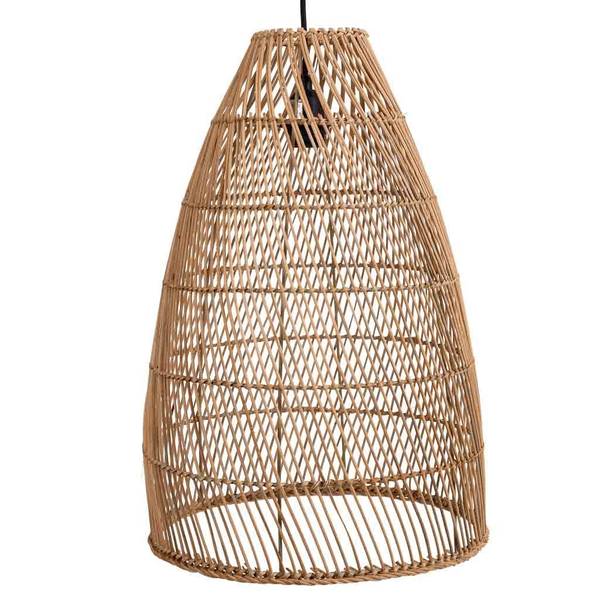 Deckenleuchte 4523354630 Braun - Rattan - 34 x 51 x 34 cm
