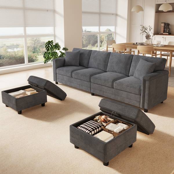 Ecksofa LADECHAN647 Ⅳ Grau