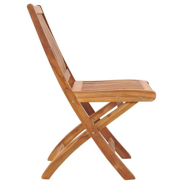 Gartenstuhl 3072804 4er Set Braun - Massivholz - 58 x 88 x 47 cm