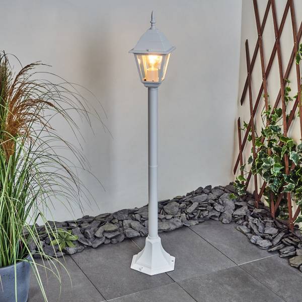 Wegeleuchte Quartucciu Durchsichtig - Weiß - 20 x 33 x 22 cm