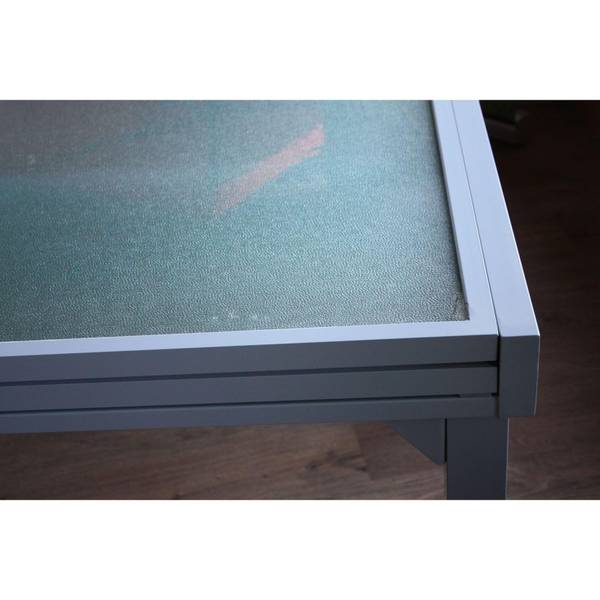 Gartentisch ADAM Grau - Metall - 65 x 75 x 65 cm