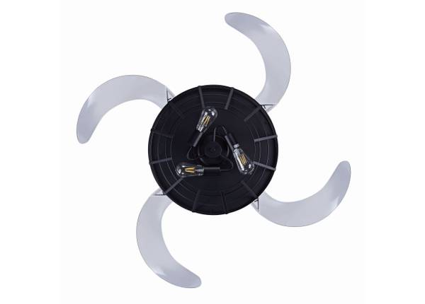 Deckenventilator Montclair Schwarz - Metall - 121 x 45 x 121 cm