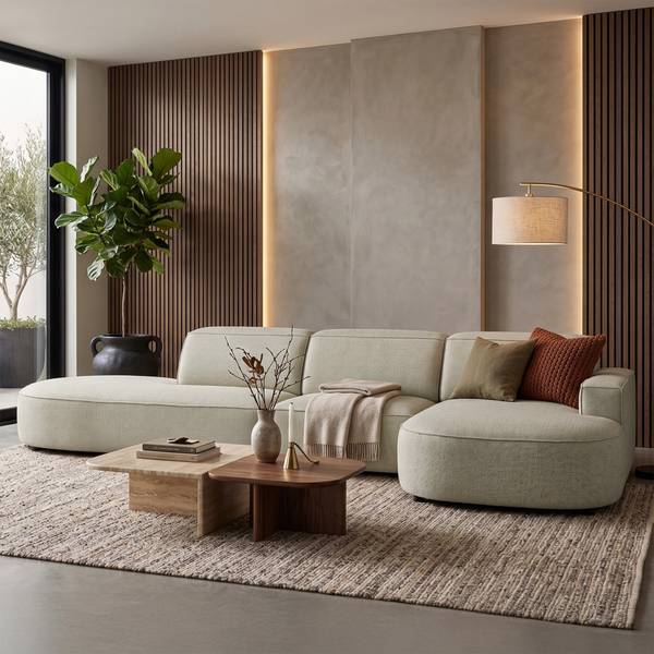Ecksofa Sallmo Taupe