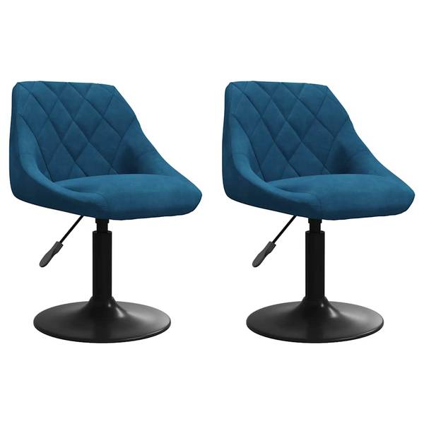 Chaise à manger 3014382-2 lot de 2 Bleu
