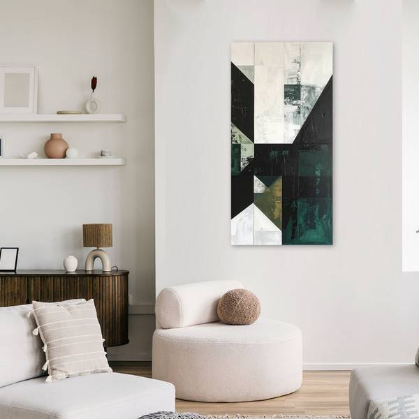 Tableau déco Formes abstraites 40 x 80 cm