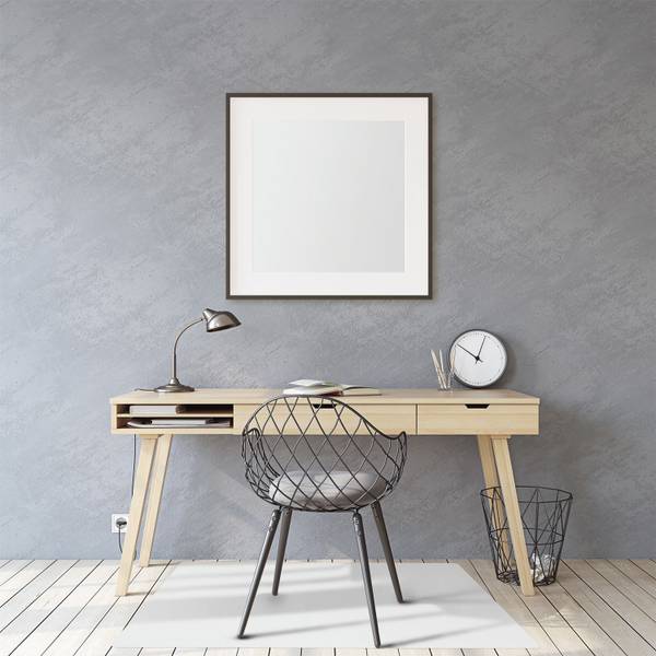 Stuhlunterlage Vesta Weiß - Textil - 100 x 70 x 1 cm