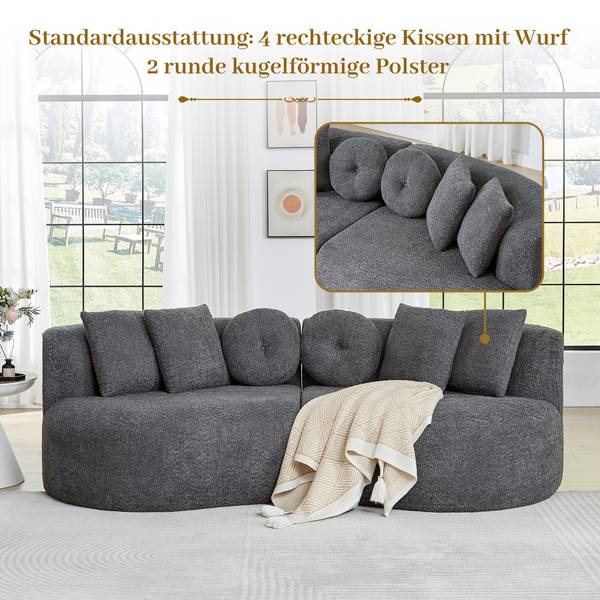 3-Sitzer Sofa RMCFT Grau