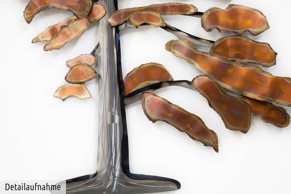 Sculpture murale Arbre Auren Marron - Métal - 97 x 88 x 7 cm