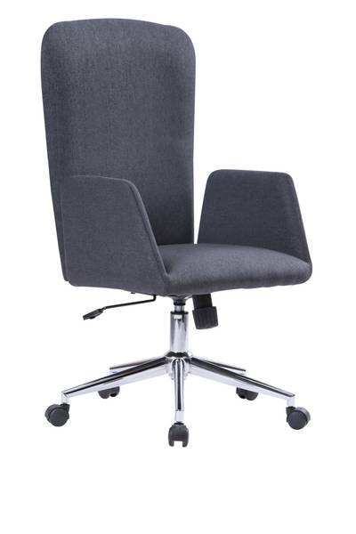 Stuhl mit Rädern Petrarca Grau - Metall - 55 x 104 x 56 cm