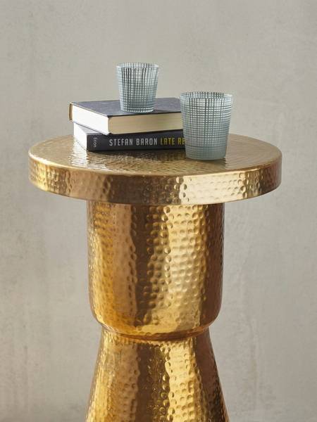 Beistelltisch ENNS Gold - Aluminium - 43 x 59 x 43 cm