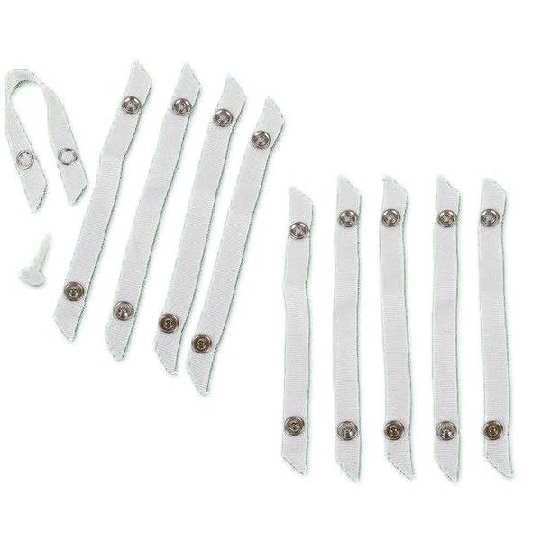 Aufhänger 51107 11er Set Silber - Naturfaser - 1 x 1 x 14 cm