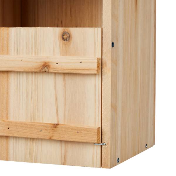 Nestkast roodborstje bouwpakket bruin - plaatmateriaal op houtbasis - 22 x 36 x 21 cm