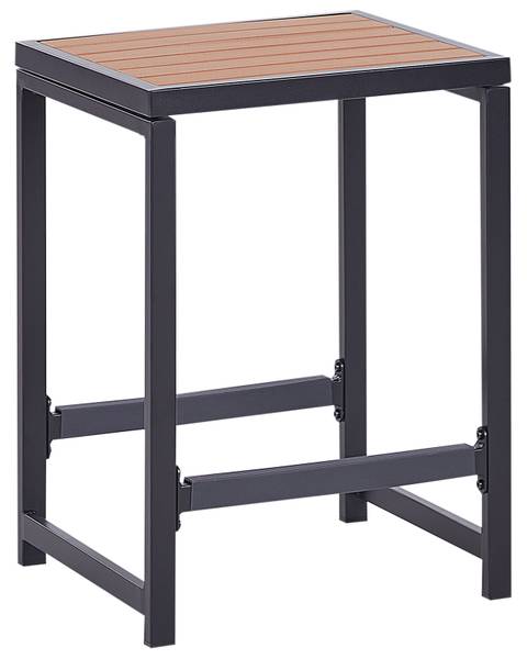 Barhocker AVETRANA Schwarz - Braun - Metall - 44 x 61 x 40 cm