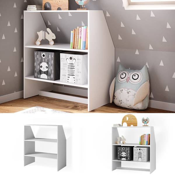 Kinderregal  37019 Weiß - Holzwerkstoff - 90 x 100 x 50 cm