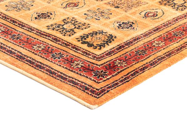 Vloerkleed Kashkuli CLXXX oranje - wol - 105 x 1 x 155 cm