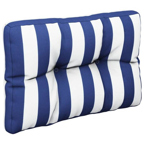 Palettenkissen 3005776-4 Blau - Weiß - Polyester - 40 x 12 x 60 cm