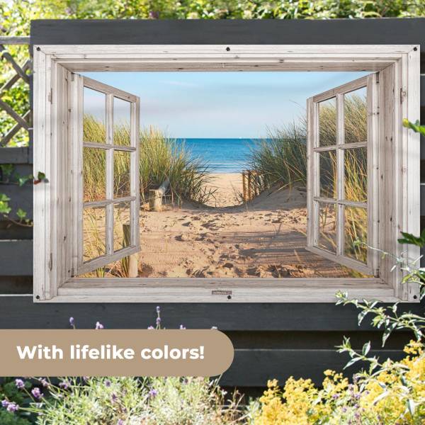 GARTENPOSTER Strandweg 180 x 120 cm